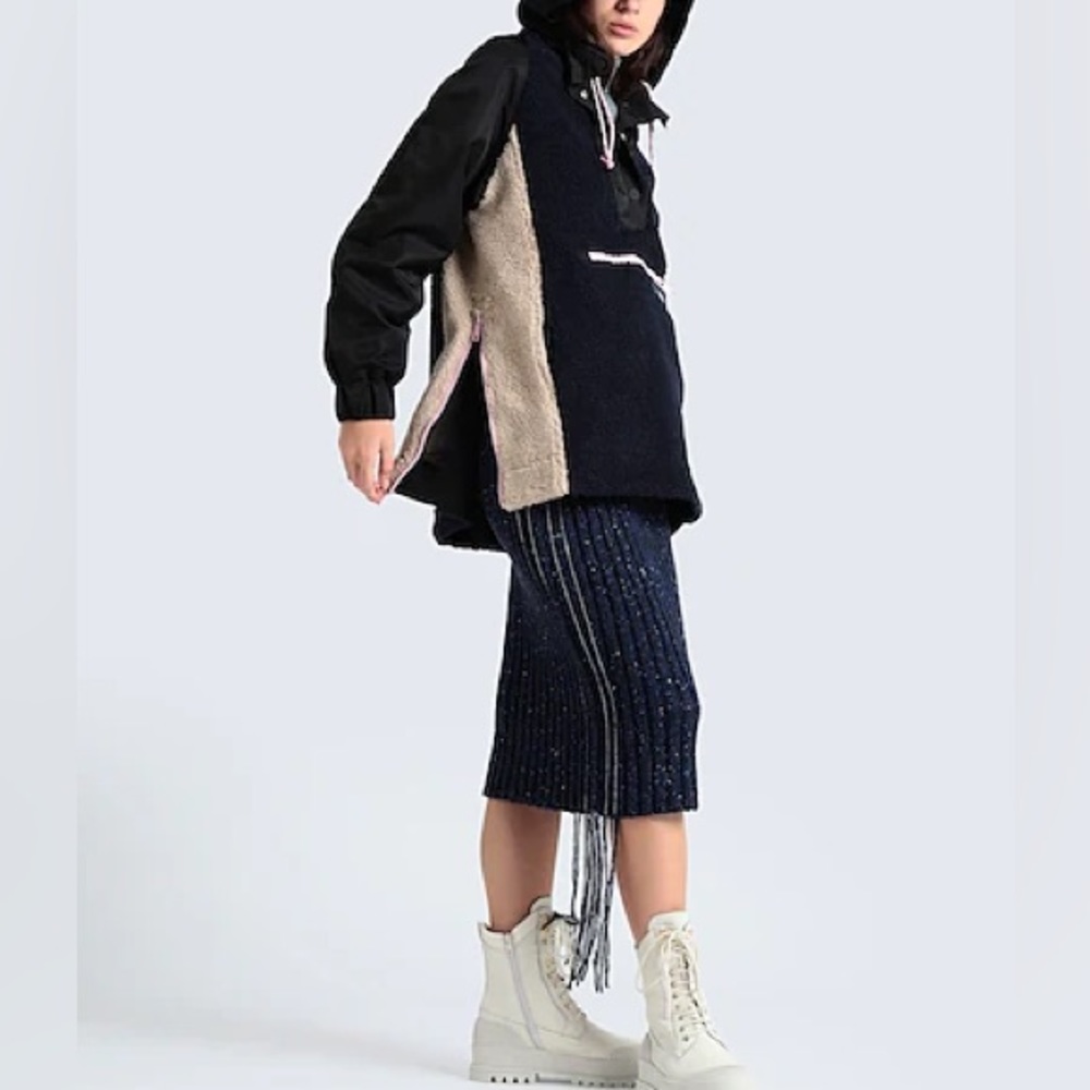 GANNI Pullover Multi Color Half Snap Button Jacket